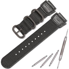 A158WA NYLON WATTER STRAP متوافق مع CASIO F108WH A168WA-1 AE1200WH W800HG AE1500WH W218H MRW200H W735H AE-1300WH AE1000W WS1600H BANDENT 18MM WATCHELET 18MM HOUND BANDER