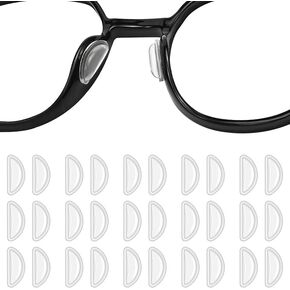 15Pair Clear Eyeglass Nose Pads, 3.5mm Thin Nose Pads Eyeglasses for Sunglasses, Thickness Adhesive Anti Slip Glasses Nose Grips for Reading Glasses, Adhesive Nose Pad