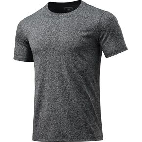Men's T-Shirts Soft Lightweight Short Sleeve Tee, Crew Neck Moisture Wicking Shirt for Casual Running Workout Swim
