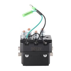 Qiilu 1500lb-5000lb Winches 12V ATV/UTV Replacement Contactor/Solenoid