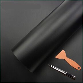 DIYAH Black Matte Vinyl Car Wrap Sticker Air Release Bubble with Hand Tools (48" X 60" / 4 FT X 5 FT)