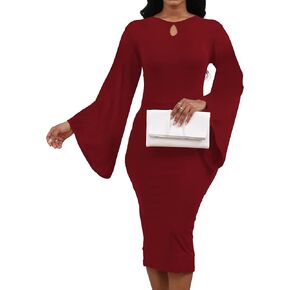 SeNight Women's Dress Bodycon Church Dress Elegant Work Pencil Dress in Saudi Arabia