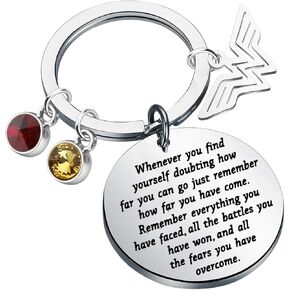 Lywjyb Birdgot Woman Hero Inspired Keychain Superwoman Movie Fan Inspired Gift Encouragement Gift
