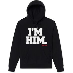 Battle Sports I'm HIM Football Athletic Hoodie, Cotton Polyester Blend, Year-Round Breathable