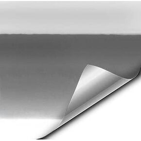 VViViD Supercast Silver Conform Chrome Metallic Finish Stretch Vinyl Wrap Film Decal Sheet Roll (1ft x 5ft)