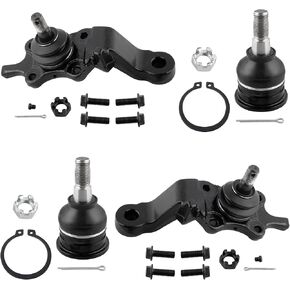 Boxi (مجموعة من 4) مفاصل الكرة العلوية والسفلية الأمامية تناسب Toyota Tacoma 1995 1996 1997 1998 1999 2000 2001 2002 2003 2004 / applaces K90255 K90258 K90259