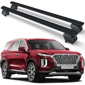 Heavy Duty 300 LBS Roof Rack Cross Bars Compatible with 2019 2020 2021 2022 2023 2024 Hyundai Palisade SE SEL XRT Limited With Side Rails, Adjustable & Lockable Crossbars Carrier Rooftop Luggage
