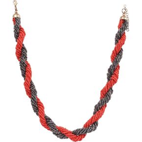 Touchstone Indian Bollywood Fresh Fashion Desire Exclusively Handcrafted Colourful Glass Beads Designer Jewelry Trendy Necklace for Women.