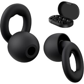 Feych Ear Plugs for Sleeping Love Silicon Silicon Silics 6 قطع مع حالة تخزين 28 ديسيبل إلغاء الضوضاء