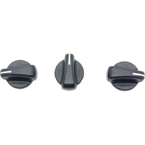 Set of 3 Pcs AC Heater Switch Control Knob for 1999-2006 Jeep Wrangler, for 1998-2003 Dodge Ram 1500 2500 3500 Replace 05011218AC 5011218AC 5011218AA