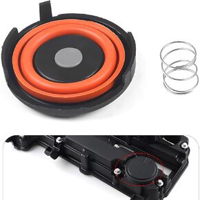 مجموعة إصلاح صمام Pack-1 Car Engine PCV ، 2.56 "OD 2" ID + 2.1 "OD 1.8" استبدال المعرف 55573746 25198874 ، مع تجهيزات زنبركية ، متوافقة مع شيفروليه كروز (أسود)
