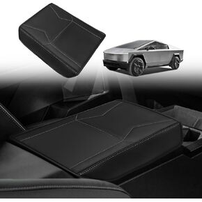 BestEvMod Center Console Armrest Pad Cover Compatible with Tesla Cybertruck 2023 2024 2025 Accessories TPE Material Protector Seat Armrest Cover Easy to Clean (Cybertruck V4 TPE)