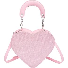 Trendy Heart Crossbody Bags Purses for Women,Cute Vegan Shoulder Bag,Evening Bags Satchel Handbags in Kuwait