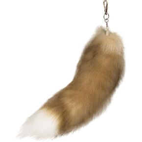 Therian Tail,Tail,Fluffy Fox Tail,Beautiful Fox Tail Keychain,Suitable for Female Role Playing Accessories,Handbag Accessories Hook Pendant