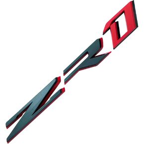 1Pc ZR1 Emblem 3D Badge Nameplaate Hood Rear Bumper Replacement for C7 Trunk Supercharged (Chrome Blue)