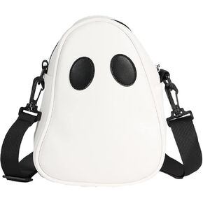 Halloween Purse Novelty Ghost Purse for Women Men Cute Crossbody Bag Satchel Bag Novelty Shoulder Bag