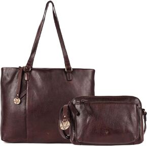 Genuine Italian Leather Bag Collection - Tote, Crossbody, and Satchel Purses - Ladies' Shoulder Bags with Top Handle & Adjustable Strap - Stylish and Versatile for Casual or Office Use