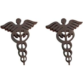 Caduceus RN ممرضة مسجلة المستحضر أقراط الممرضات مجوهرات المجوهر