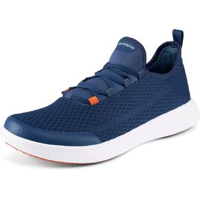 Grunden’s Men’s CrossCurrent Boat Shoe - Lightweight Quick Dry Water Shoes, Barefoot Wear with Slip On/Off Mesh Tongue