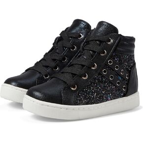NINA Girl's Michaela (Toddler/Little Kid/Big Kid) Black Shimmer/Glitter 5 Big Kid M