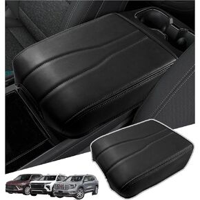 غطاء ذراع وحدة التحكم المركزية متوافق مع 2024-2025 Chevy Traverse/2024-2025 GMC Acadia/2025 Buick Enclave Insipories ، حامية Pad Console Lid Middle （الخطوط الحمراء）