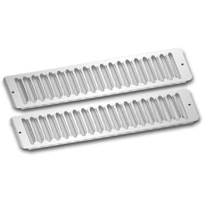 United Pacific 29126 - Cowl Air Intake Grille - Stainless Hood Air Intake Trim For 1988+ Mack Ch