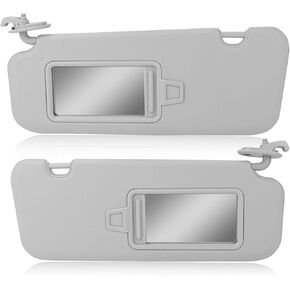 JDMON Sun Visor Pair Left Driver and Right Passenger Side Compatible with Hyundai Elantra 2016-2019 Replaces 85210-F0100TTX 85210F0100TTX 85220-F0100TTX 85220F0100TTX (Gray)