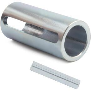 3/4 to 1 Inches Adapter, Stainless Steel Gas Engine Pulley Crankshaft Socket Adapter with Step Key, for 3/4" Keyed Shaft & Drive Shaft Adaptation (Silver)