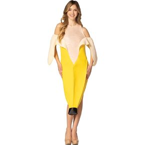 Rasta Imposta Banana Peeled Dress Halloween Costume, Women's Size 2-8