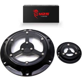 MZS Motorcycle Derby Timer Covers, 6 Hole Engine Timing Point Cover Cap Compatible With 2004-2022 Sportster XL 883 1200 48 72 Iron XR1200 XR1200X