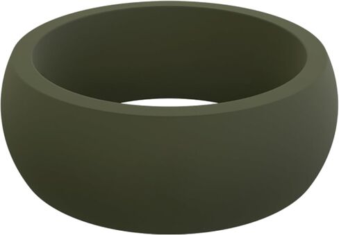 QALO Men's Rubber Silicone Ring, Step Edge Q2X or Chevron Rubber Wedding Band, Breathable, Durable Rubber Wedding Ring for Men, Multi Colors in Saudi Arabia
