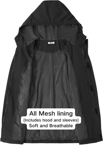 COOFANDY Men's Rain Jacket Waterproof With Hood Lightweight Packable Raincoat Windbreaker For Cycling Golf Travel Fishing in Kuwait