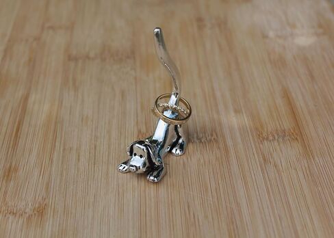 Cat Stretching Ring Holder (Pewter) Yoga Pose in Saudi Arabia