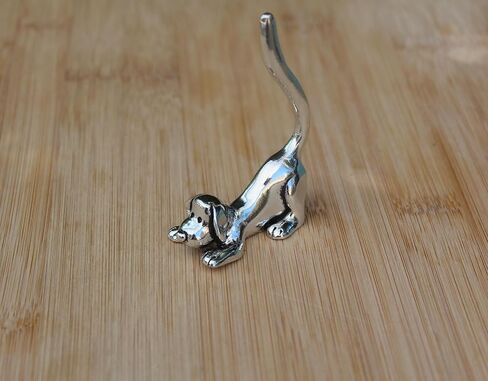 Cat Stretching Ring Holder (Pewter) Yoga Pose in Saudi Arabia