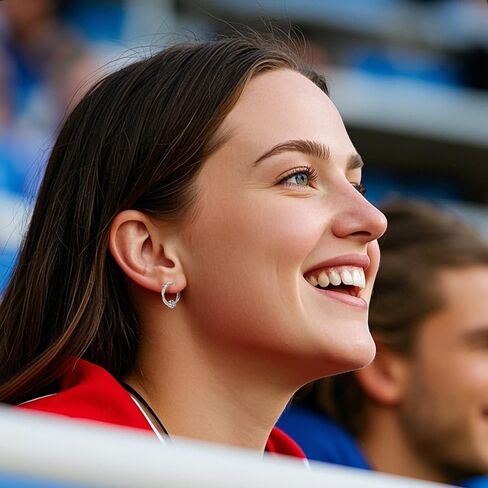 925 Sterling Silver Baseball/Football/Basketball/Volleyball Earrings Ball Hoop Earrings Cool Sports Earrings Jewelry Gifts for Women Girls Sensitive Ears in Kuwait