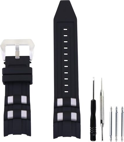 26mm Men's rubber watch strap compatible with Invicta Subaqua Reserve 6977 6981 6991 17566 17885 18040 21930 22309 90028 90082 Outdoor Sports Waterproof silicone Watch band Accessory Wrist Strap Bracelet for Women in Saudi Arabia