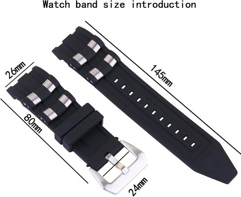 26mm Men's rubber watch strap compatible with Invicta Subaqua Reserve 6977 6981 6991 17566 17885 18040 21930 22309 90028 90082 Outdoor Sports Waterproof silicone Watch band Accessory Wrist Strap Bracelet for Women in Saudi Arabia