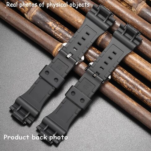 Replacement Band Compatible with Casio W-735H AEQ110BW AEQ110W AQS-800W AQ-S810W Men's Watch Strap Black Resin Wristband With Metal buckle in Saudi Arabia