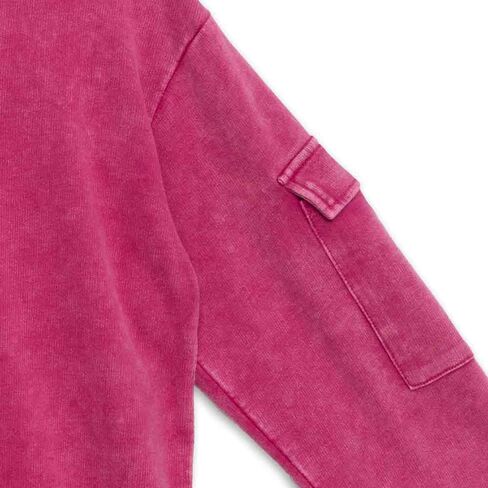 Speechless Girls' Long Sleeve French Terry Sweatshirt Tunic in Saudi Arabia