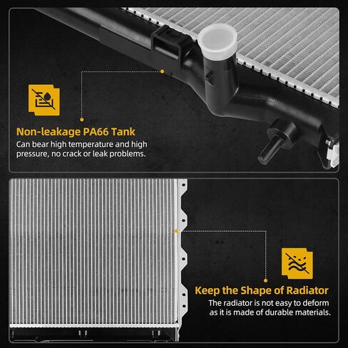 DWVO Radiator Compatible with 2009-2020 Dodge Charger Challenger 2009 2010 2011 2012 2013 2014 2015 2016 2017 2018 2019 2020 Chrysler 300 2.7L 3.5L 3.6L 5.7L 6.1L 6.4L V6 V8 in Saudi Arabia