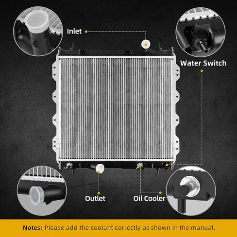 DWVO Radiator Compatible with 2009-2020 Dodge Charger Challenger 2009 2010 2011 2012 2013 2014 2015 2016 2017 2018 2019 2020 Chrysler 300 2.7L 3.5L 3.6L 5.7L 6.1L 6.4L V6 V8 in Saudi Arabia