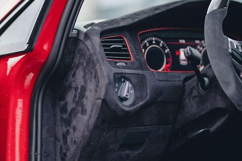 indivitara® Self-Adhesive Microfiber Suede Wrap – Stretchable Car Interior Fabric | Soft Touch Imitation Leather for Dash, Door Panels & Headliner – (19.68x59.06 in. Premium Black) in Saudi Arabia