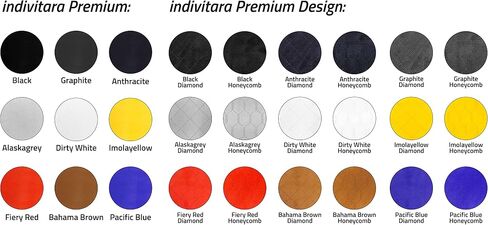 indivitara® Self-Adhesive Microfiber Suede Wrap – Stretchable Car Interior Fabric | Soft Touch Imitation Leather for Dash, Door Panels & Headliner – (19.68x59.06 in. Premium Black) in Saudi Arabia