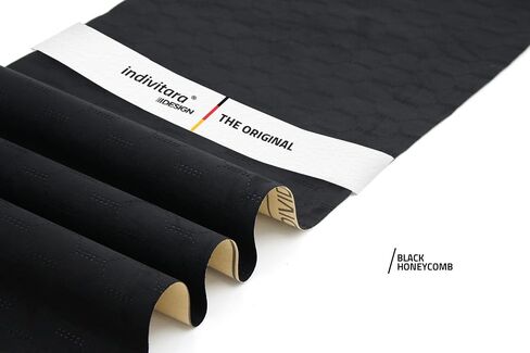 indivitara® Self-Adhesive Microfiber Suede Wrap – Stretchable Car Interior Fabric | Soft Touch Imitation Leather for Dash, Door Panels & Headliner – (19.68x59.06 in. Premium Black) in Saudi Arabia