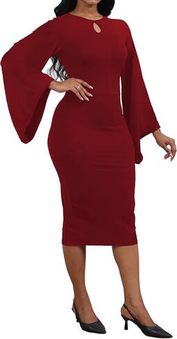 SeNight Women's Dress Bodycon Church Dress Elegant Work Pencil Dress in Kuwait