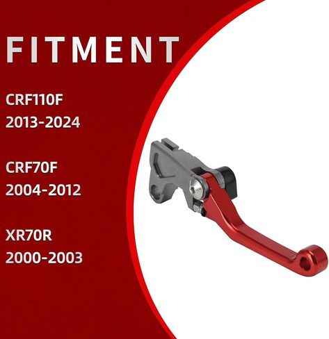 Dirt Bike Brake Lever Pivot Levers Adjustable CNC for CRF 110 CRF110F 2013-2024 CRF70F 2004-2012 XR70R 2000-2003 Dirt Pit Bike Red in Kuwait