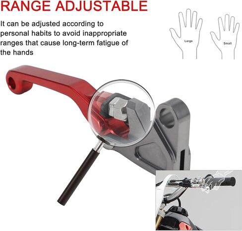 Dirt Bike Brake Lever Pivot Levers Adjustable CNC for CRF 110 CRF110F 2013-2024 CRF70F 2004-2012 XR70R 2000-2003 Dirt Pit Bike Red in Kuwait
