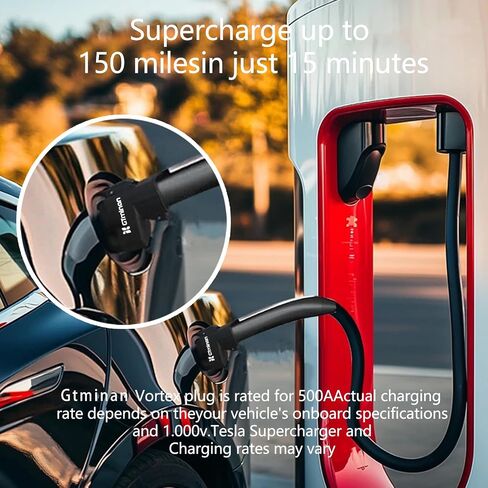 Tesla Supercharger (NACS) to CCS1 Adapter, 500A - 1000V Portable Home Level 2 Fast Ev Charger fit for All-Electric Models & Tesla V3/V4 DC Fast Charging Stations in Saudi Arabia