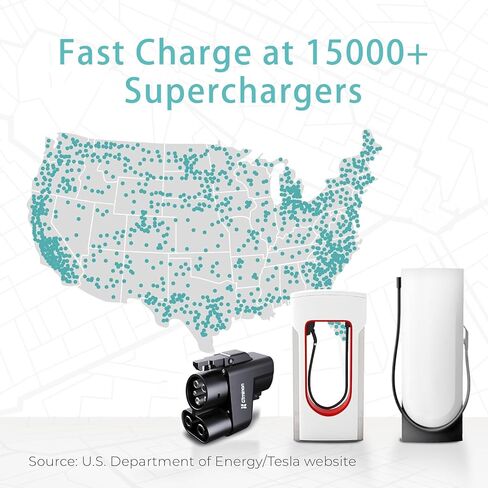 Tesla Supercharger (NACS) to CCS1 Adapter, 500A - 1000V Portable Home Level 2 Fast Ev Charger fit for All-Electric Models & Tesla V3/V4 DC Fast Charging Stations in Saudi Arabia