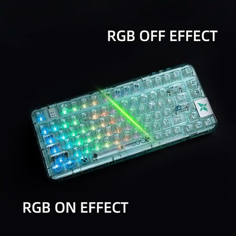 CoolKiller Clear Keycap Set, 142 Full Keys for Mechanical Keyboard Compatible with 60%, 65%, 75%, Full-Size Transparent PC Material CSA V2 Profile Custom Keycaps, Animal World Theme in Saudi Arabia